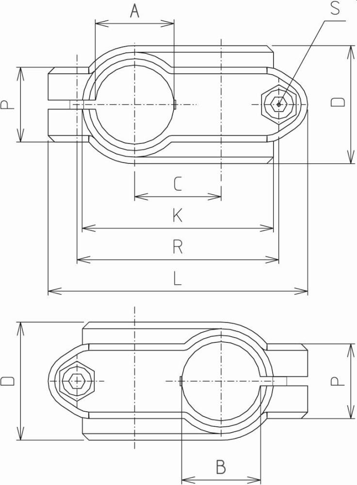Kreuzklemmstück K Für Rohre Ø30mm