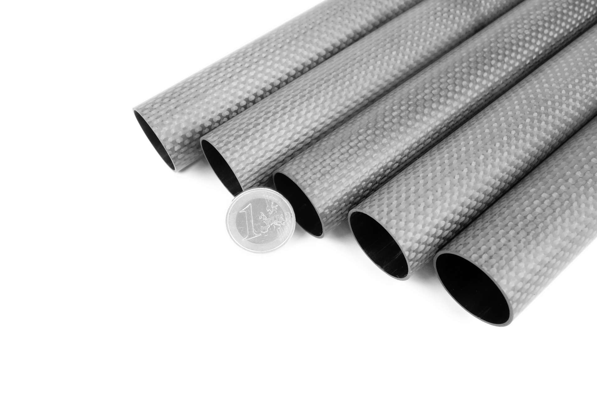 CFK Carbon Rohr 50mm x 44mm x 1 m Geschliffen