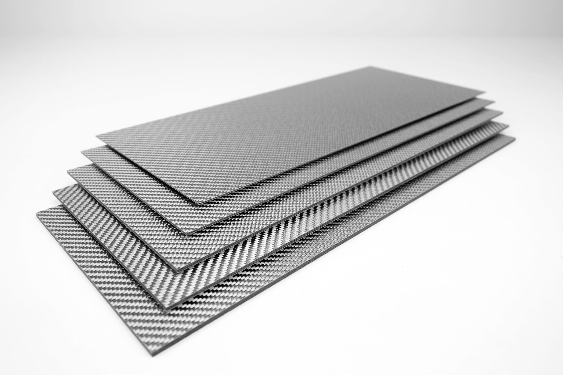 350 mm x 150 mm Kohlefaser Carbonplatte beidseitig matt CFK Platte 0,8mm 